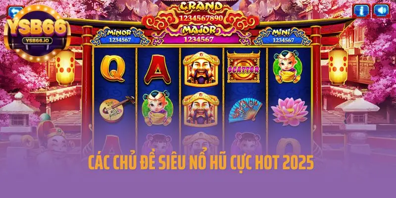 Các chủ đề siêu nổ hũ cực hot 2025